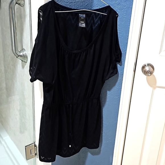 Catalina swim coverup drawstring Waist Short Open Sleeve Roomy Medium..EUC - Picture 9 of 9
